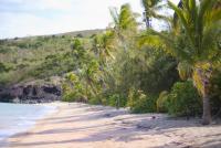 Beautiful idyllic sandy beach