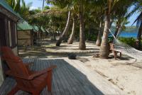 Traditional bures at a Fijian resort