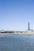 Blackpool Tower and piers, Blackpool, England