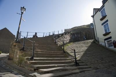 Church stairs in Whitby, North Yorkshire