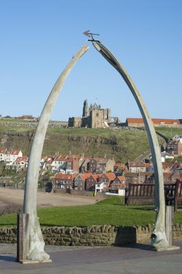 Whalebone arch in Whitby, North Yorkshire