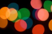 Bokeh of colorful party lights