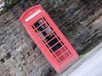 red phone box