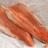 Two fresh raw trout fillets
