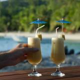 Cocktails on a tropical island