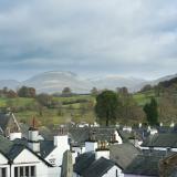 View over the rooftops of Hawkshead