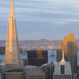 Sunset cityscape San Francisco