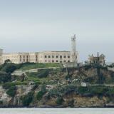 Alcatraz Island prison in San Francisco Bay