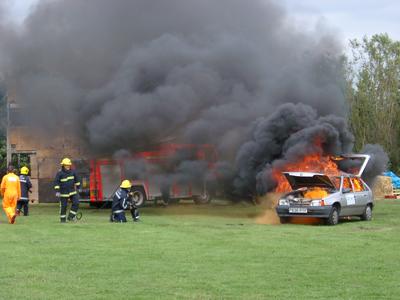 car fire