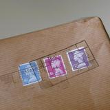 parcel and stamps
