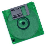 green floppy disk