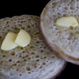 buttered crumpets