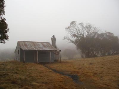 misty mountain cabin