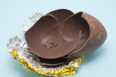 Cracked Chocolate Easter Egg