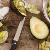 Preparing a delicious fresh avocado salad