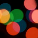 Bokeh of colorful party lights