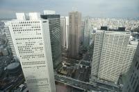City Overview of Shinjuku, Tokyo, Japan