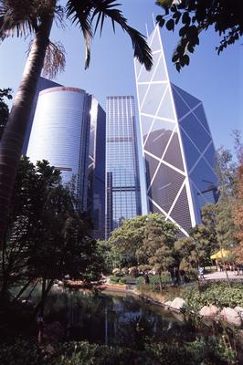 towers and park